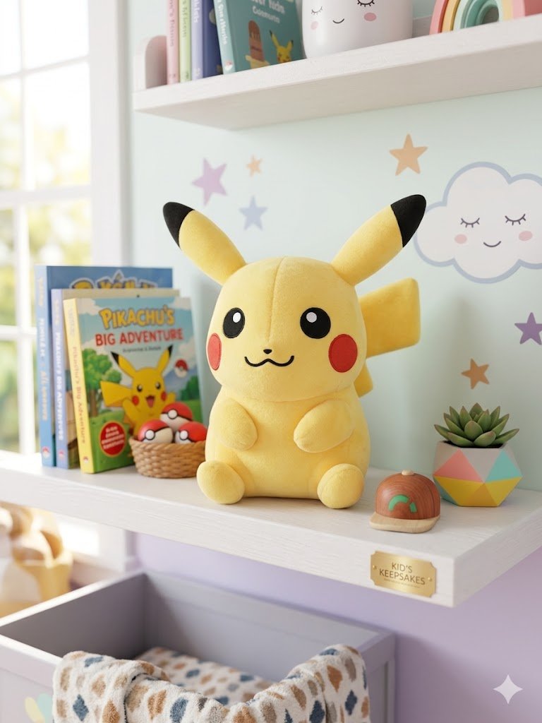 Accessory, Pokémon plush Pikachu, Yellow , Small