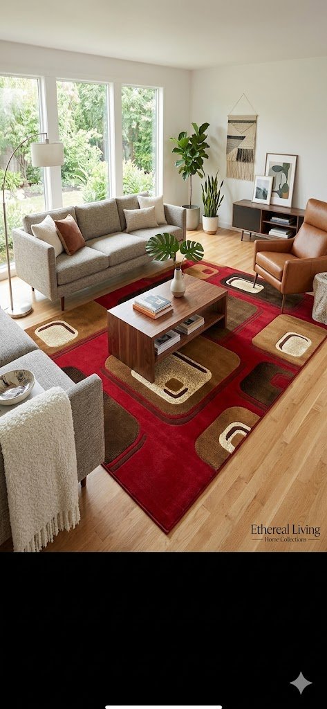 Rug, C-310, Red, 8x10