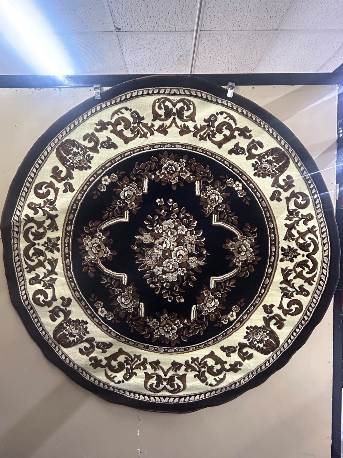 Rug, C-310, Black, 5x5