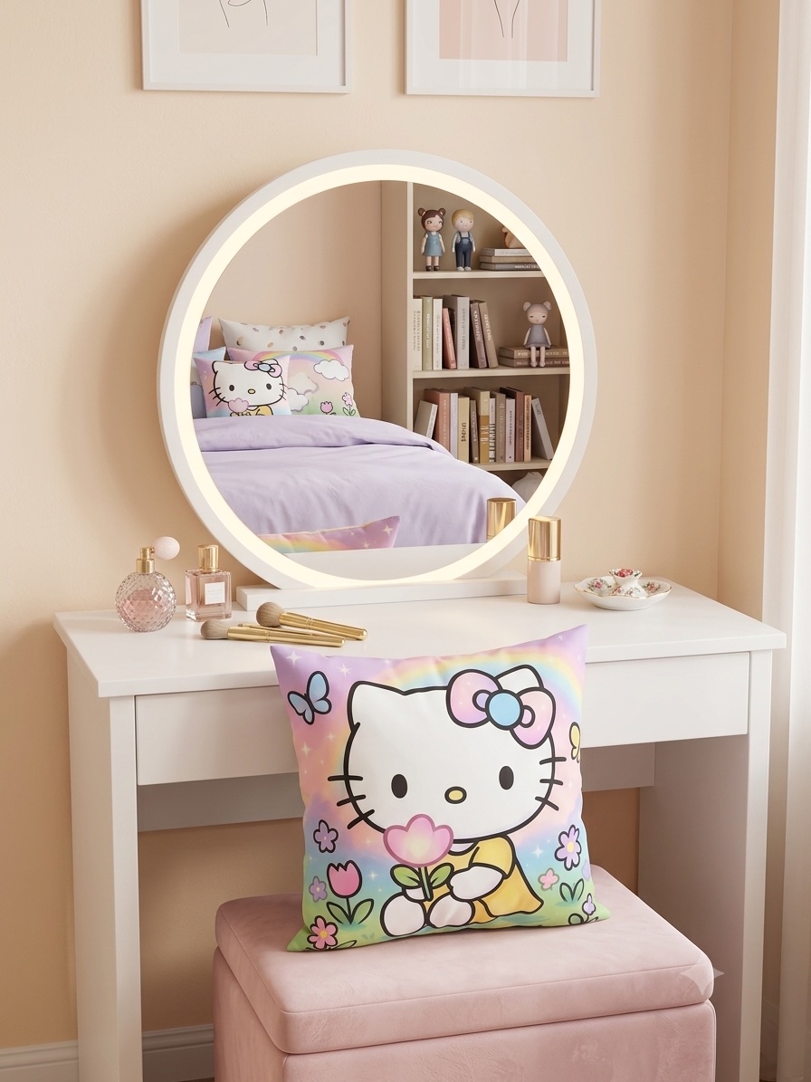 pillow cover hello kitty, remix, 17x17