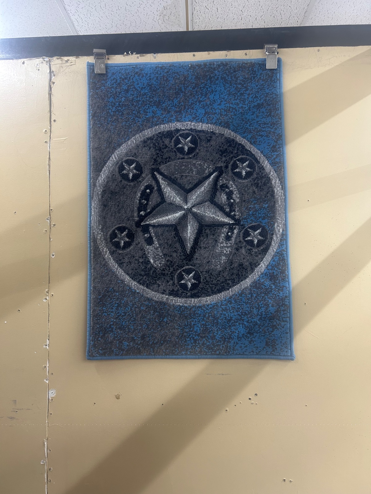Wrangler themed drop stitch rug, Wrangler, Slate, 2x3
