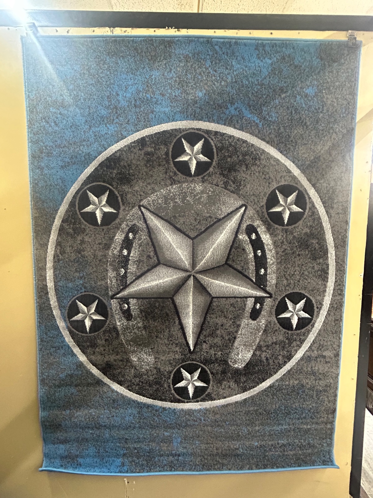 Wrangler themed high stitch rugs, Wrangler, Slate, 5x7