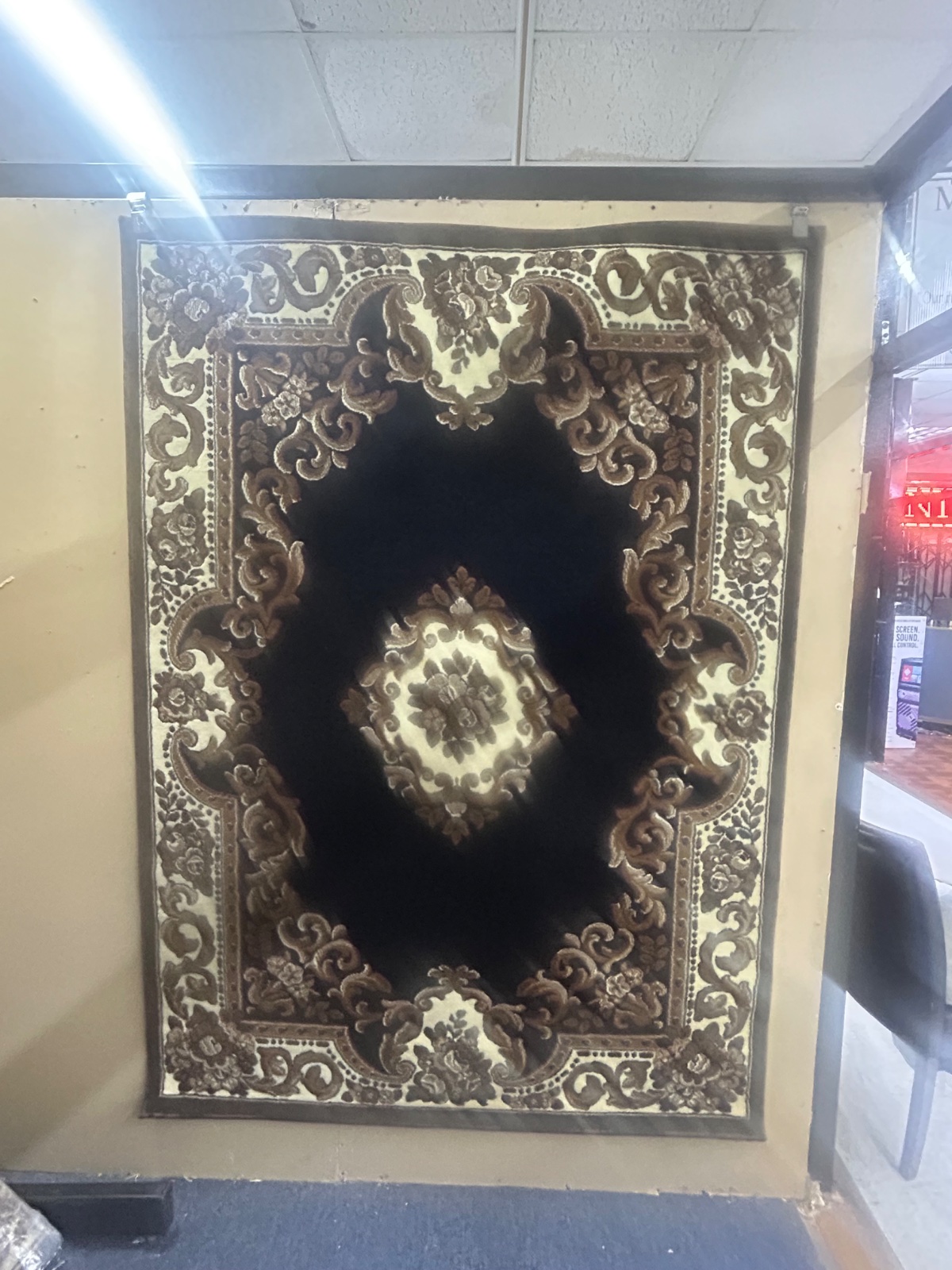 rug, c-310, black, 5x8