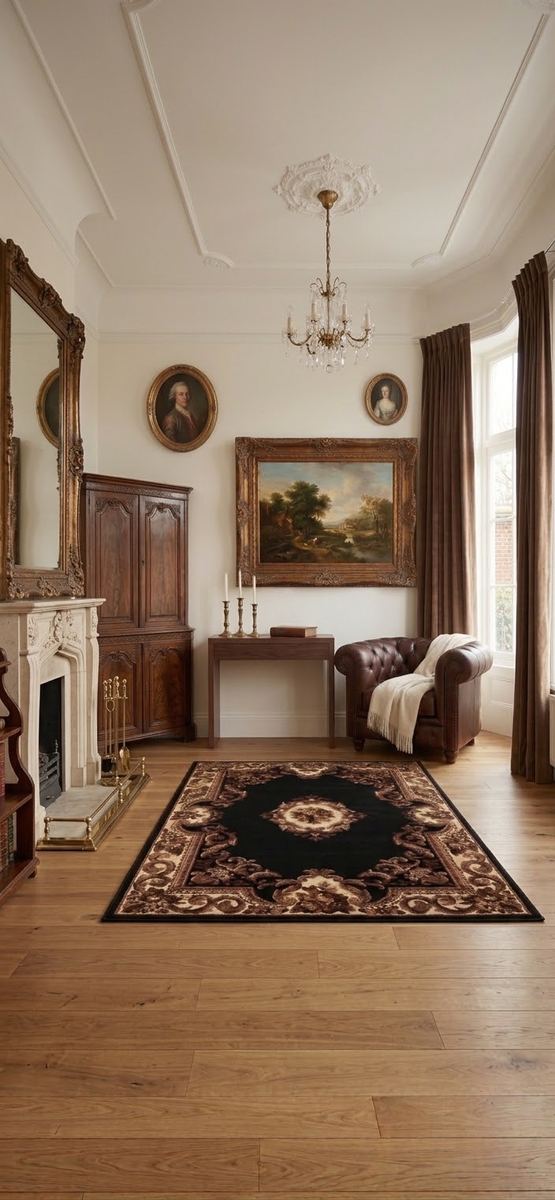 5x8 Black C-310 Area Rug